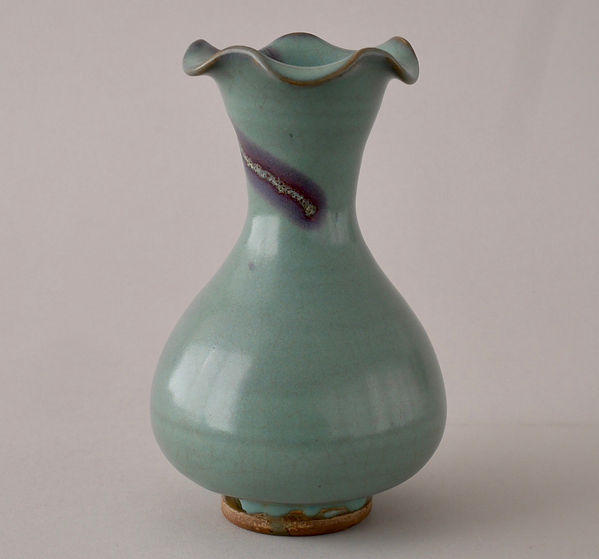 花と子供 陶器瓶 柴窯瓶 飾り壺 花瓶 九谷 忠山 花瓶 共箱 花と子供