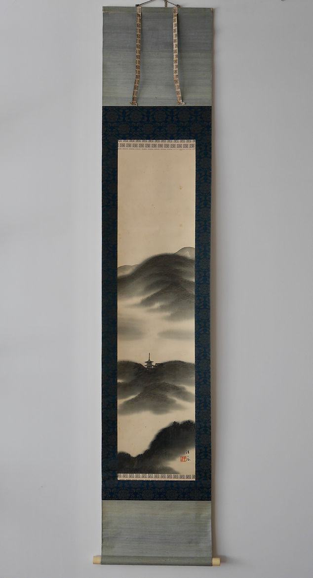 掛け軸⑦【首里城・肉筆・近藤清風】