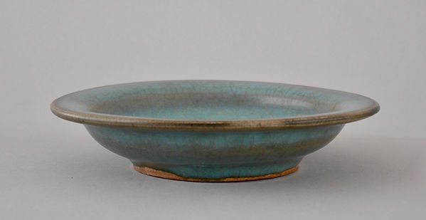 中国美術 陶磁器 | 鈞窯青磁素文盤 金 12C | gallery陽々youyou | 山梨