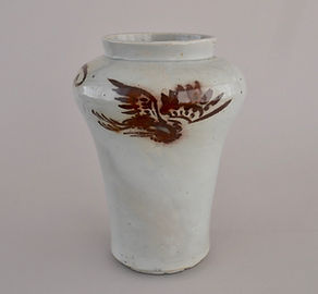 朝鮮美術 李朝 高麗白磁 染付 壷 V R7947B Yahoo!オークション -「李朝 染