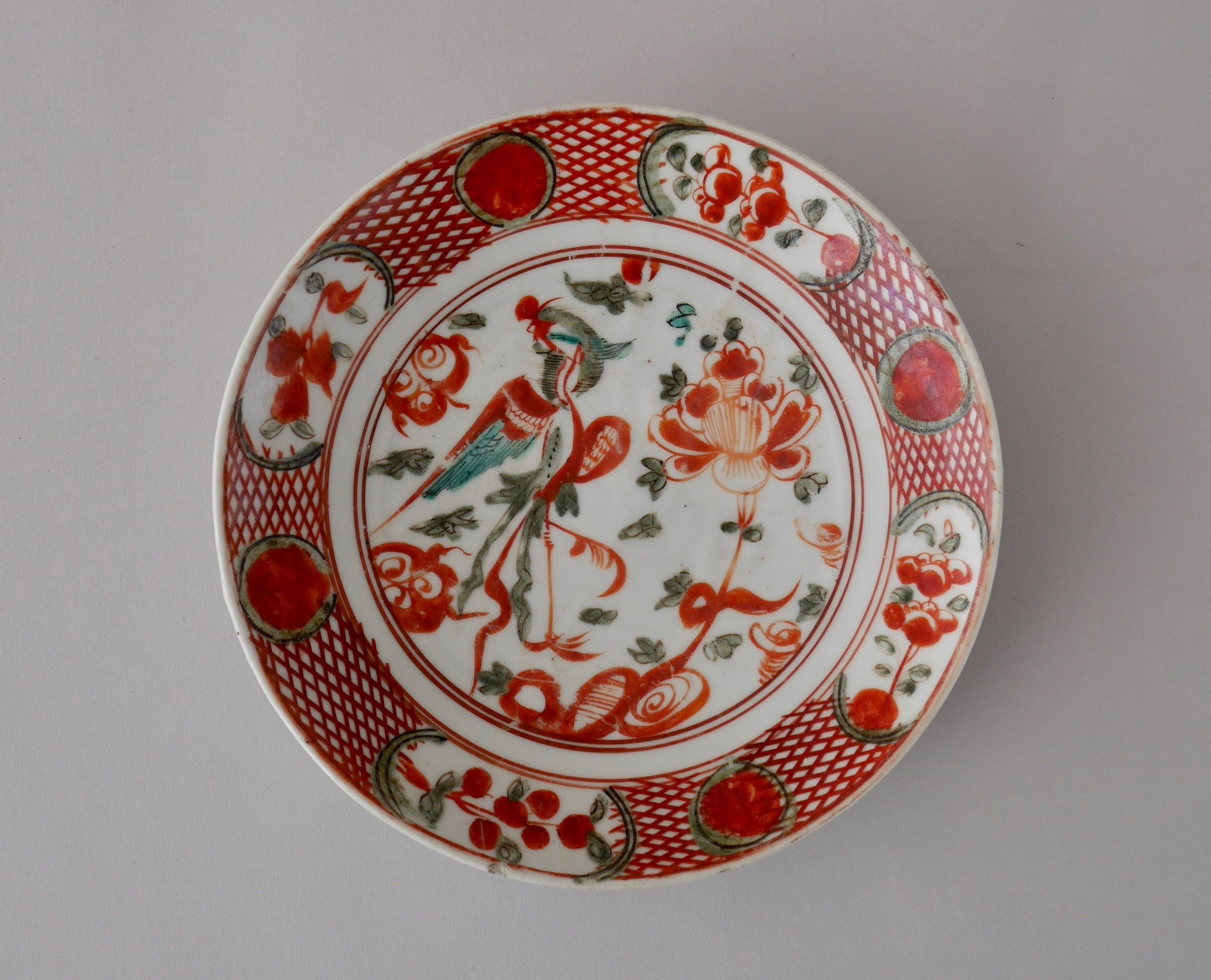 中国美術 陶磁器 | 呉須赤絵鳳凰牡丹文盤 明末 17C | gallery陽々