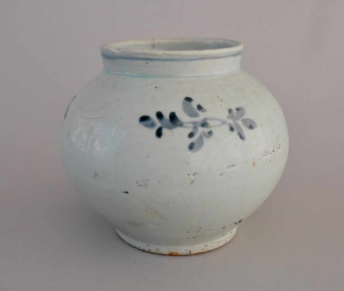 一輪挿し 壺 花器 花文様 成化十年 染付 絵付 訳あり 珍品 酒