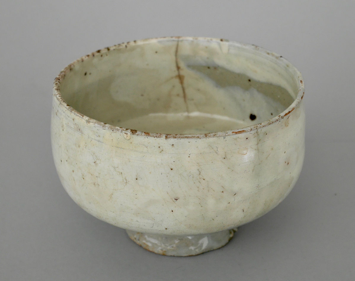 茶道具 李朝 刷毛目 茶碗 時代物(K-A383) 【公式通販】