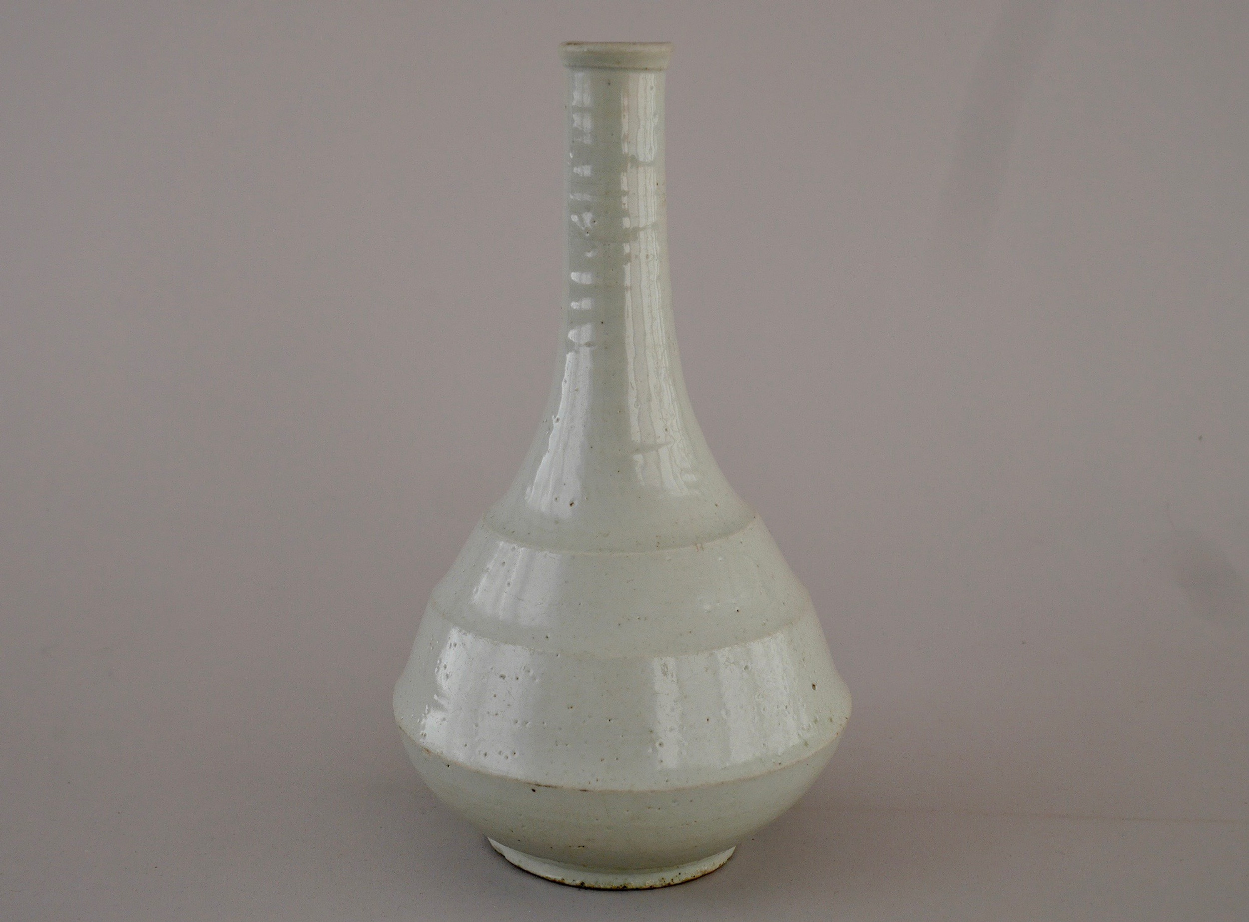 朝鮮美術 | 李朝白磁素文節形瓶 | Gallery陽々youyou | 山梨県