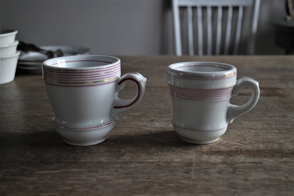 希少 19世紀 フランス アンティーク コーヒーカップ ブリュロ ティー