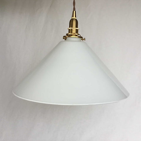 ランプシェイドのみ：アンティーク 玉虫黄色&翠&乳白&桜 ファブリル系