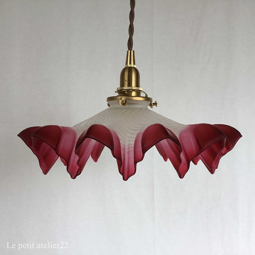 アンティーク ローズ 【緑】 ランプシェード フランス 薔薇 グリーン