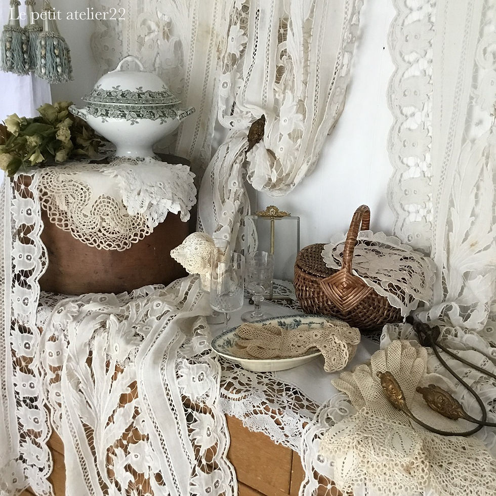 フランスアンティーク カーテン