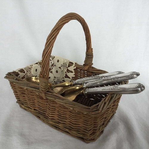 フランスアンティーク舟形パニエ フランスアンティークパニエ 【公式通販】