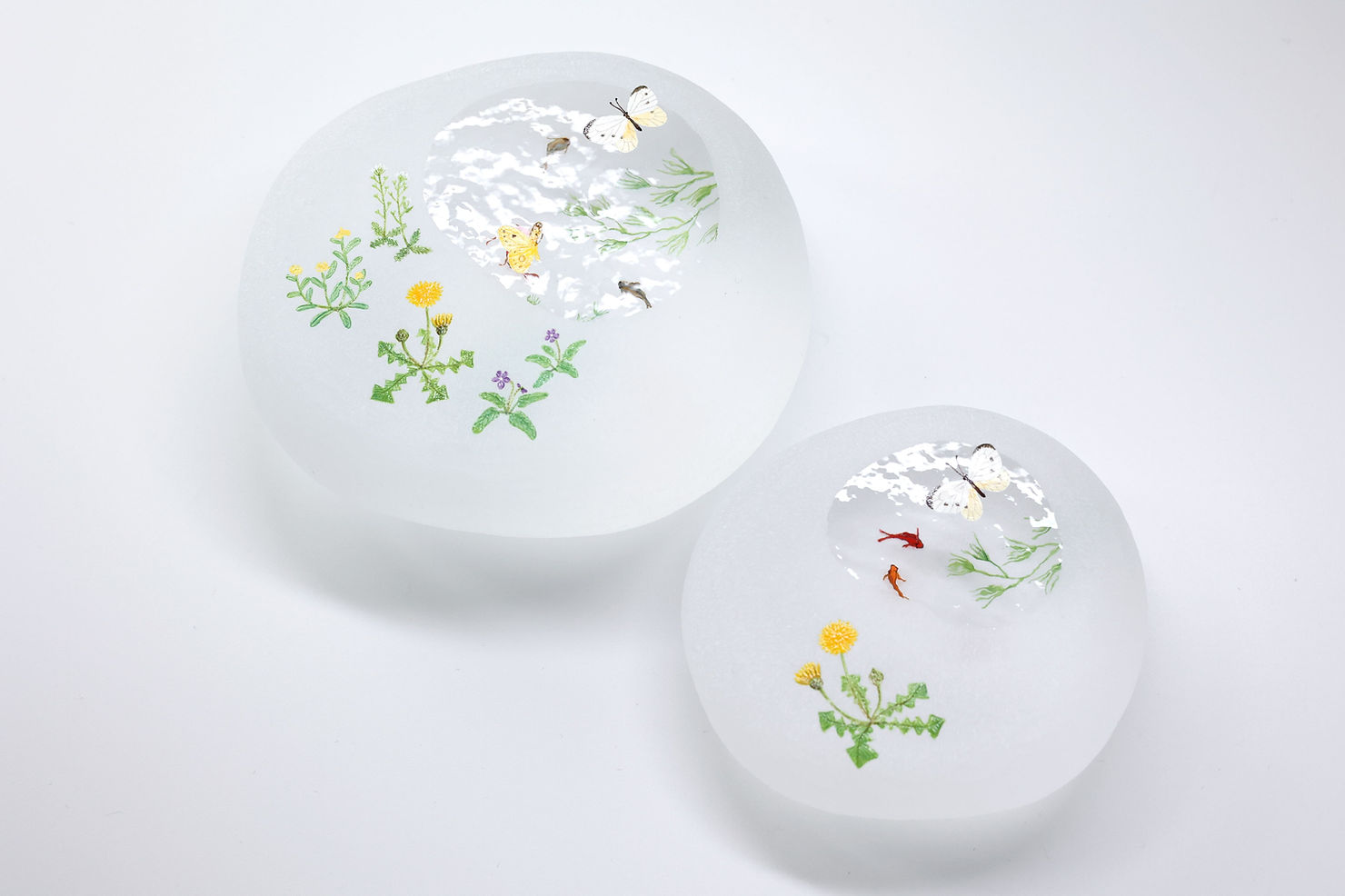 久保裕子×津坂陽介 -日の出ガラス工芸社- 展 】より、石文鎮 各種