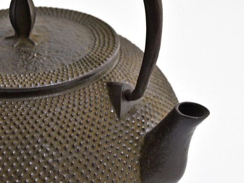 未使用品 岩手県奥州水沢幸工芸 現代の名工 佐藤勝久造 丸平型亀甲霰