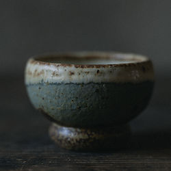 Wanosabi Online Store | アンティーク青丸お猪口Antique Blue Round