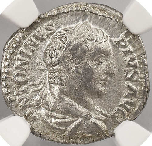 ローマ帝国 カラカラ 198-217年 デナリウス銀貨 @147