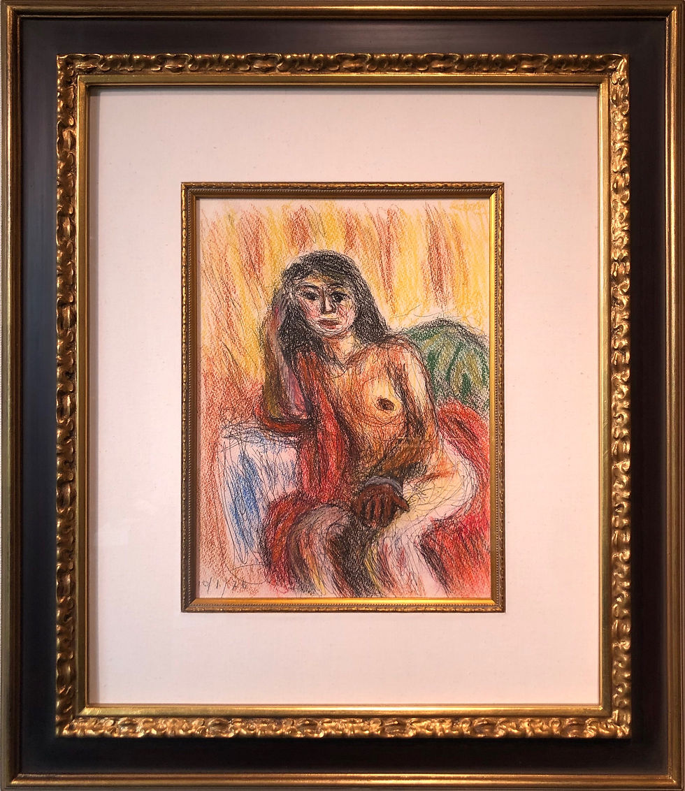 梅原龍三郎 裸婦 肉筆 梅原龍三郎 裸婦 肉筆 梅原龍三郎作品「裸婦像