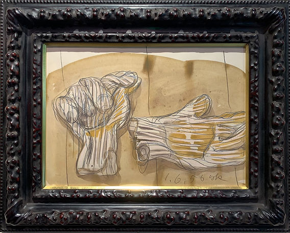 香月泰男 椿 】 肉筆油彩 1950年代 香月泰男 椿 】 肉筆油彩 1950年代