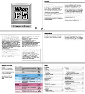 NIKON ニコンF5 、DW31、MF27マニュアル本