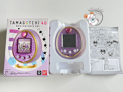 Tamagotchi 4U Anniversary Purple Pink Royal English Menu Bandai