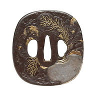 鍔「正月飾り」在銘