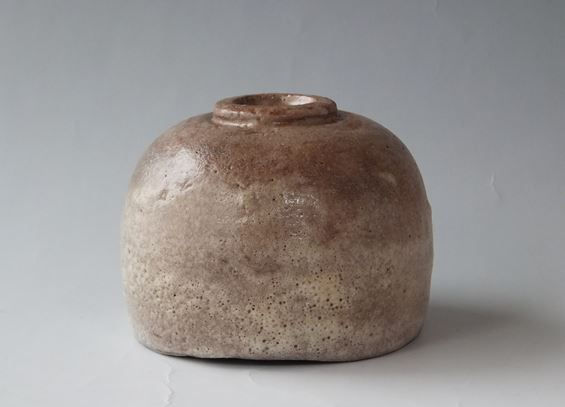 本間焼 池田退輔 黒楽茶碗 平茶碗 本間美術館 本間焼 黒楽