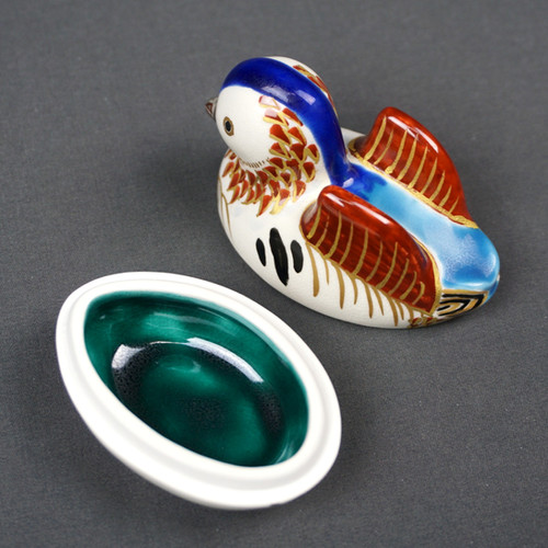 色絵 鴛鴦香合 粟田焼 | seishodo.com