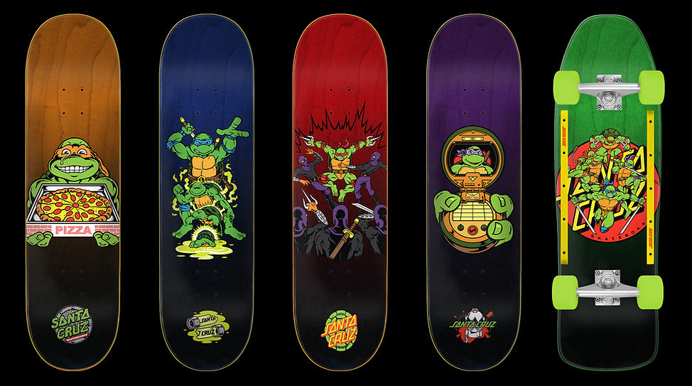 スケートボード TMNT x WDS (PIZZA TIME) Skate Board TMNT x WDS