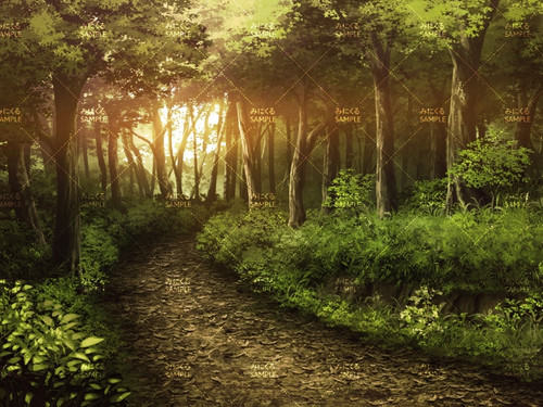 森の小道(夕方) - 田舎編01 | 背景素材店みにくる