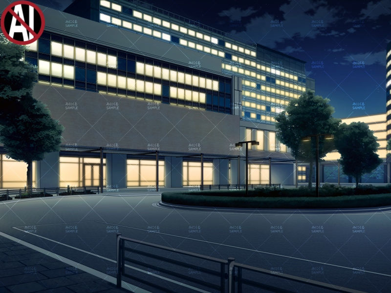 森の小道(夕方) - 田舎編01 | 背景素材店みにくる