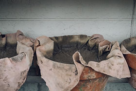 備前焼 安藤騎虎 造 片口深皿 陶印あり 備前焼 安藤騎虎 造 片口深皿