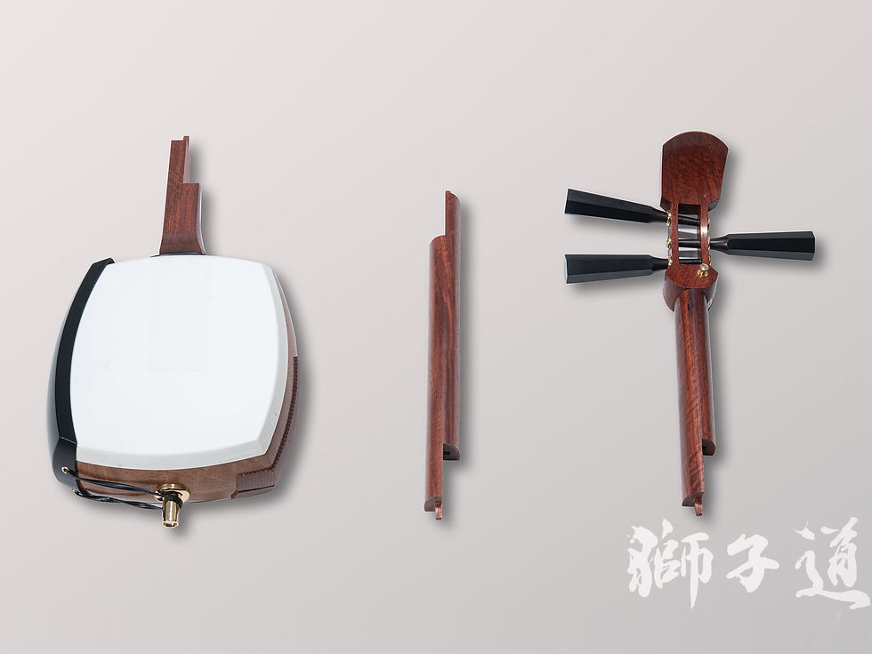 津軽三味線 紫檀 紅木製糸巻き 丸内胴 二本溝 軽量で扱いやすい