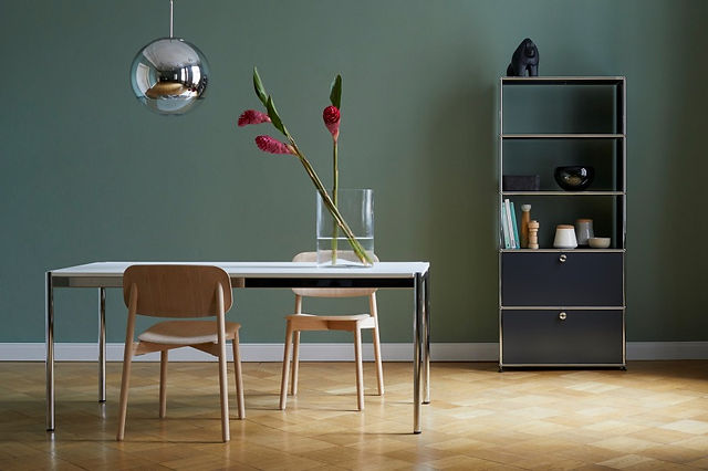 USM キャビネット USMハラー 2連2段キャビネット（ホワイト