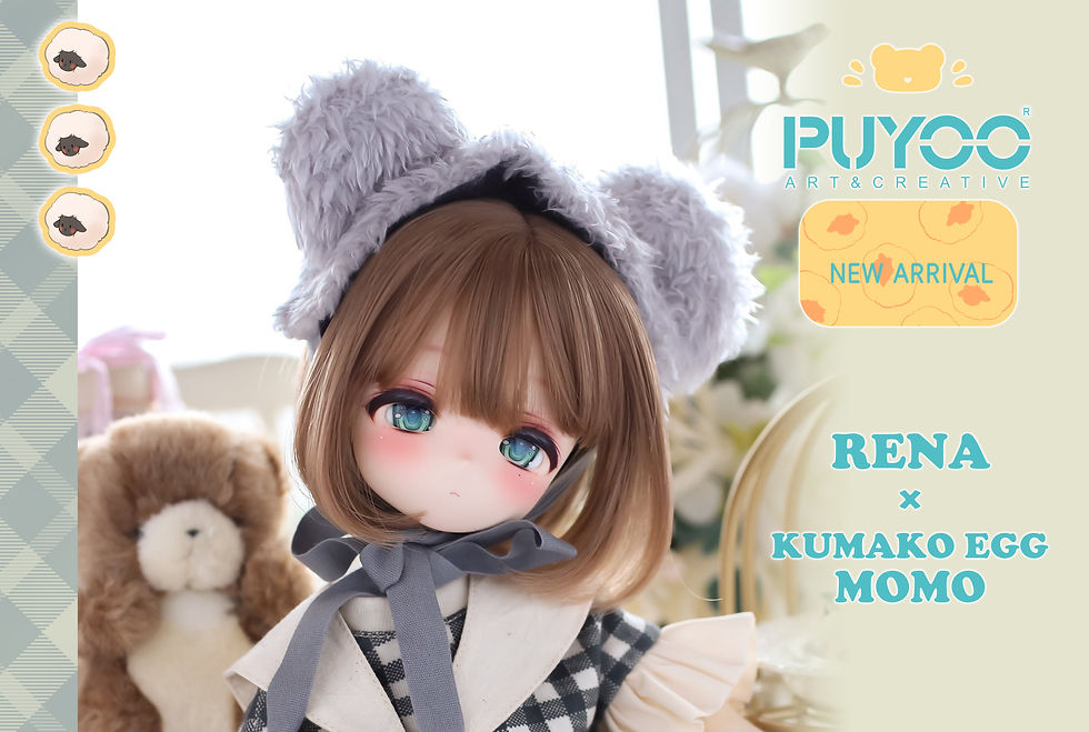 ドールハウス BJDディーラー様製 1/4 PUYOODOLL KUMAKO 用 ドール