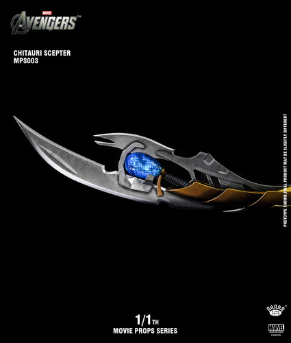 KING ARTS : LOKI'S CHITAURI SCEPTER 1/1 | marvel-toys