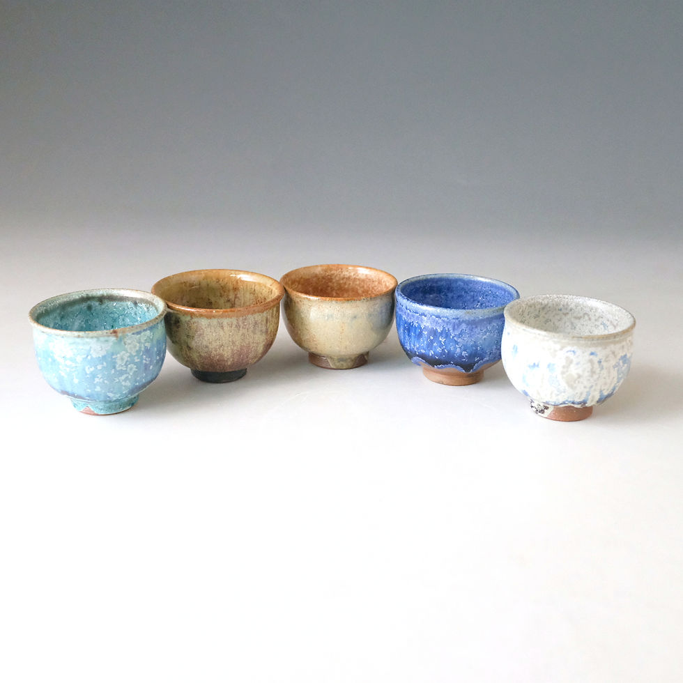 中尾哲彰造 冬銀河湯呑み 中尾哲彰造 冬銀河湯呑み ぐい呑 | 銀河釉