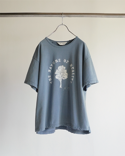 ANCELLM SLEEVELESS AGING T-SHIRT/WHITE