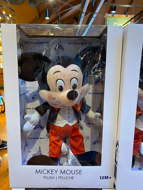 WDW50周年】タキシードミッキーマウス ぬいぐるみ レア 王道の