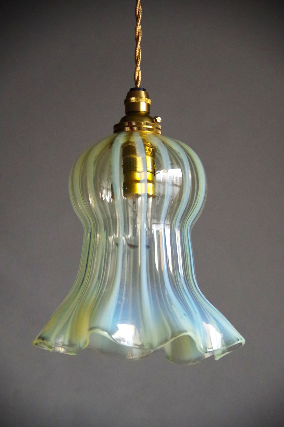 アンティーク ランプ スタンド ヴァセリンガラス 【公式通販】