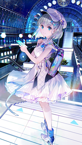 あずとらこ 光る美少女展 直筆サイン色紙 直筆色紙 絵守未來 あずとら