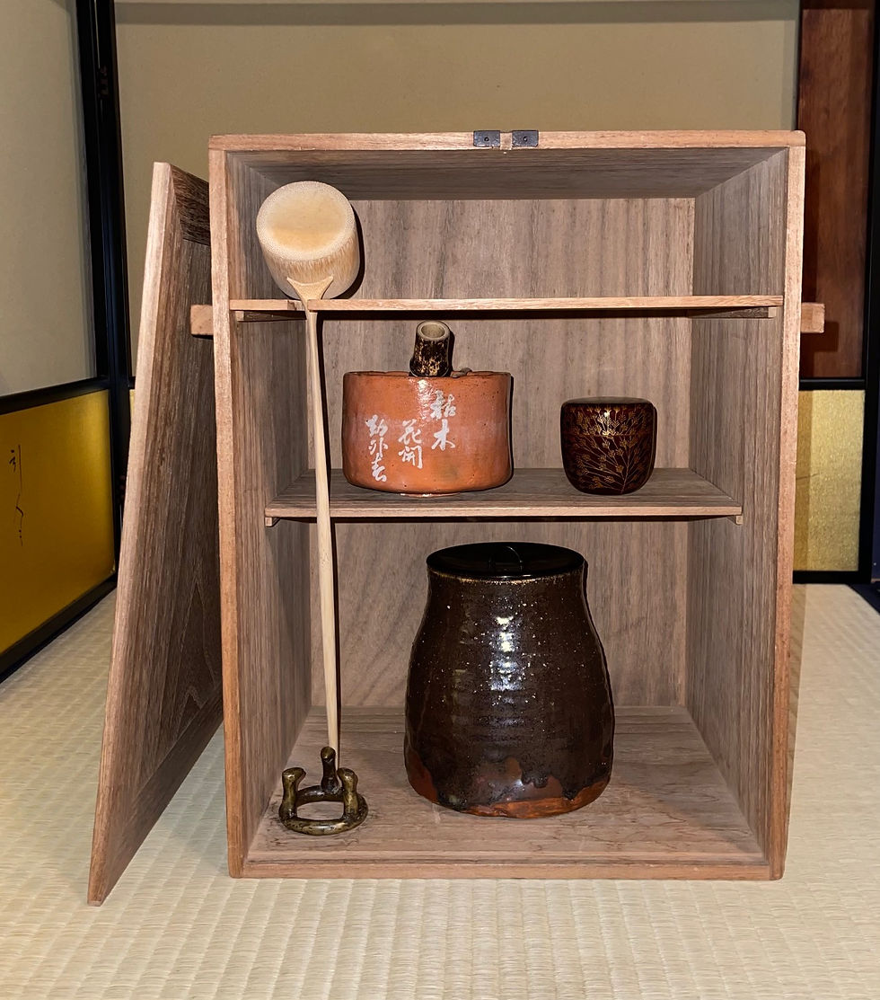 通販販売【茶道具】 旅箪笥 桐木地 *利休好写* 桐旅箪笥*[tan10073