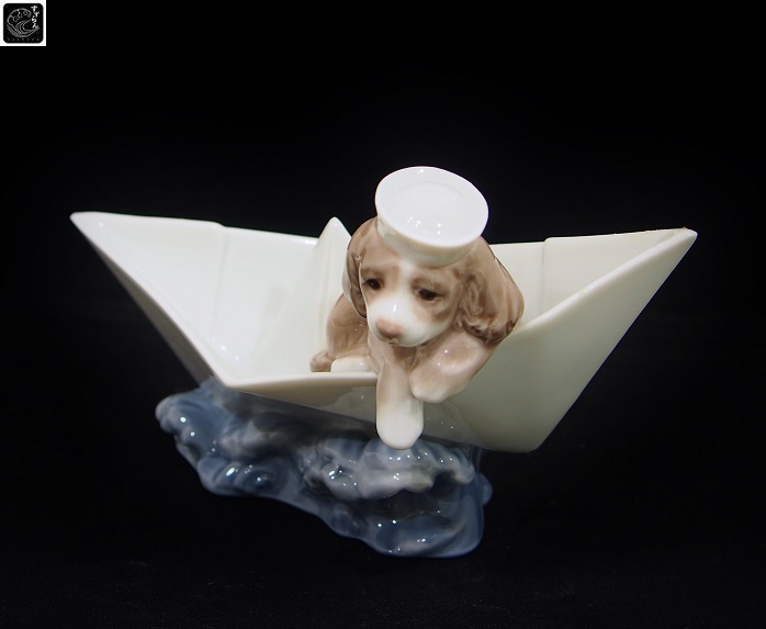 リヤドロ No.6642 「お船に乗って」陶器 西洋陶磁 M2330 リヤドロ No